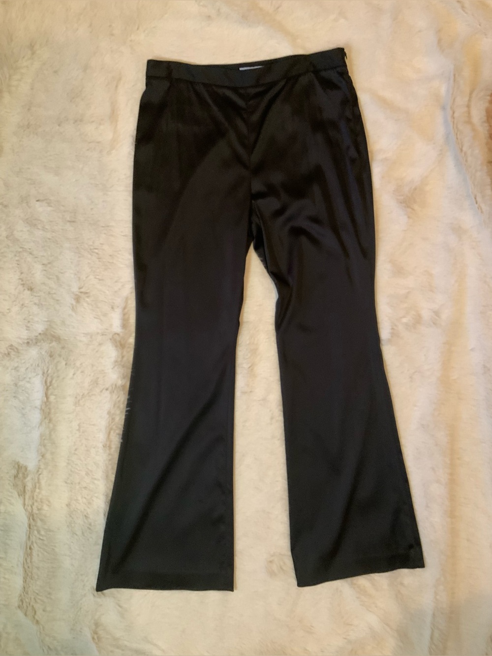 Antonio Melani Women’s Black Satin Dress Pants Women’s 14 NWT